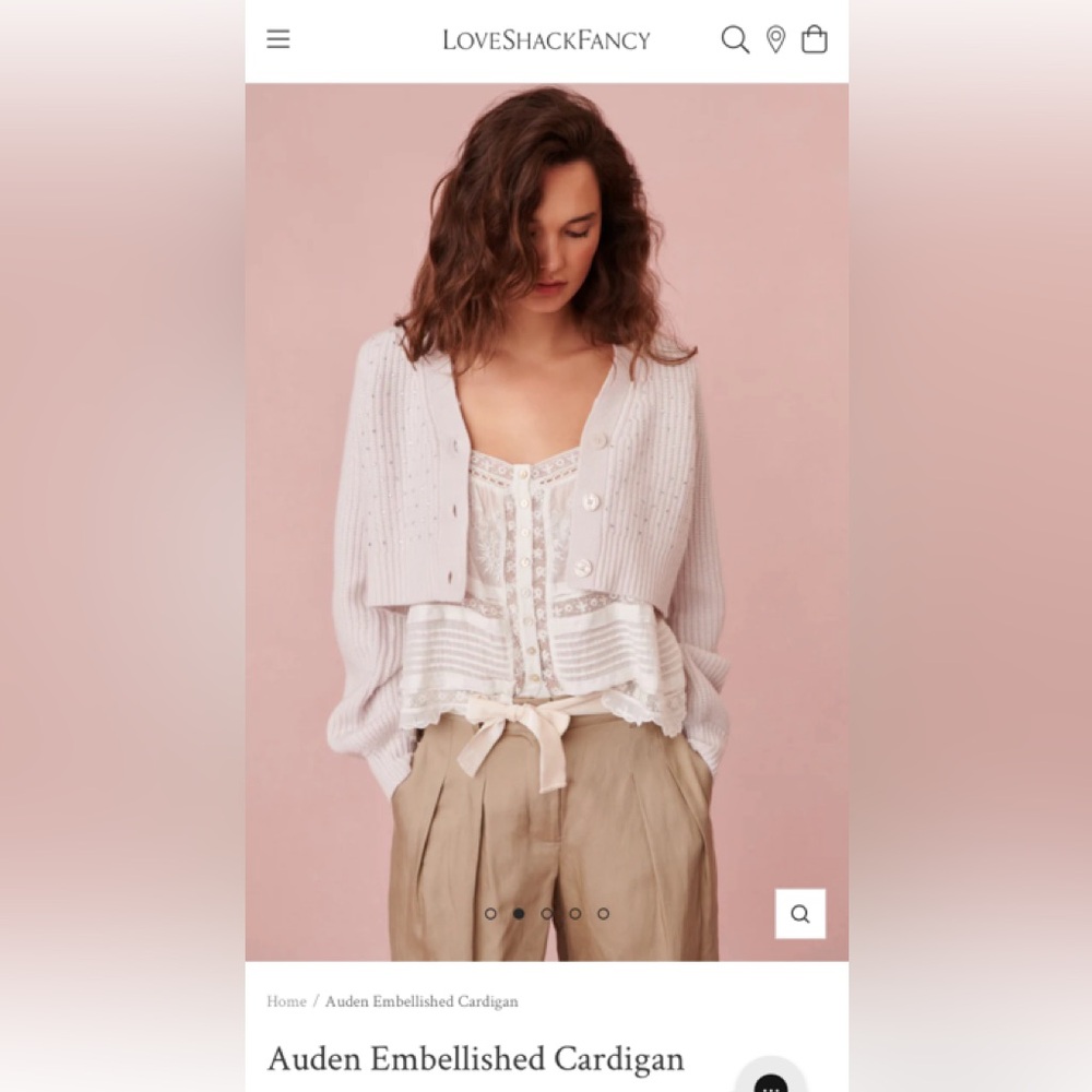 LoveShackFanty Auden Embellished Cardigan